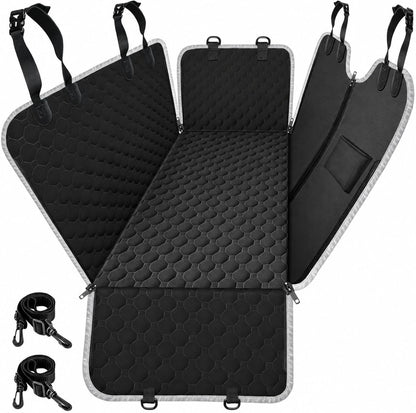 Dog Car Seat Cover for Back Seat, Waterproof Dog Hammock for Car