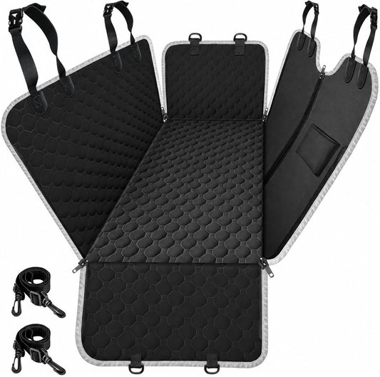Dog Car Seat Cover for Back Seat, Waterproof Dog Hammock for Car